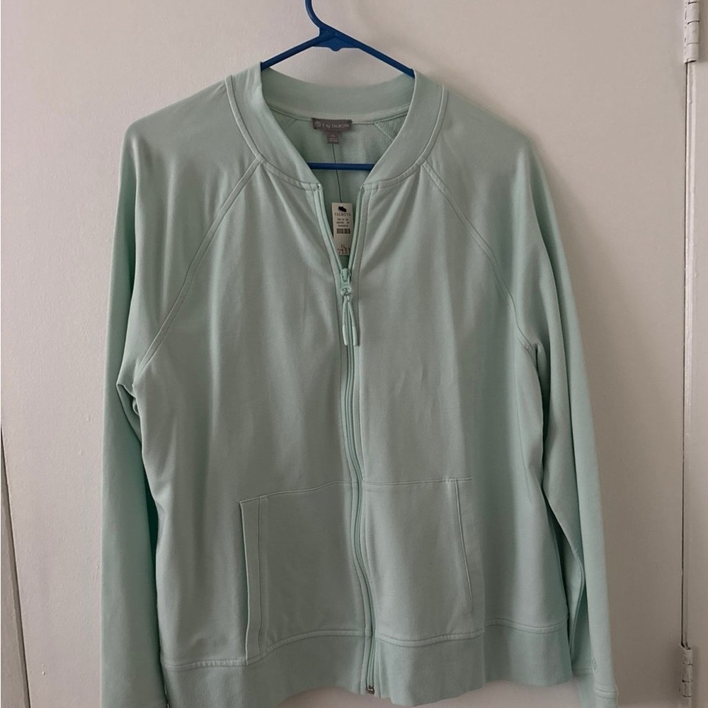 Light Green Zip-Up Jacket